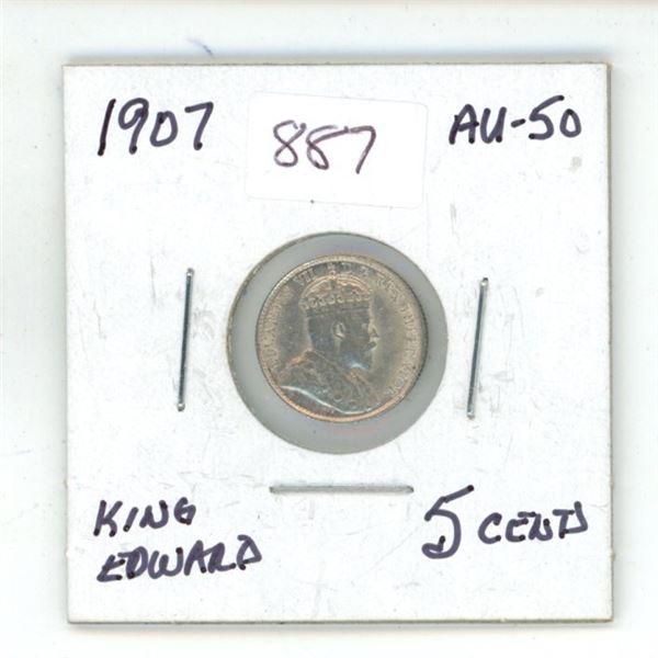 1907 Canada Five Cents