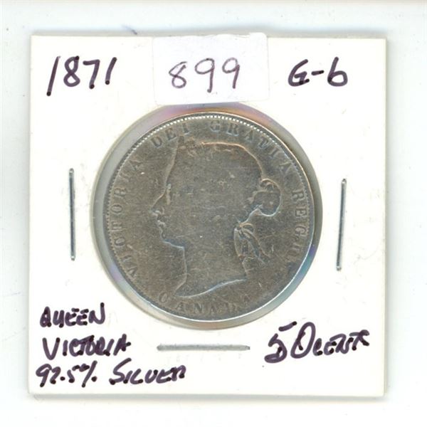 1871 Canada Queen Victoria 50 Cents