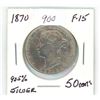 Image 1 : 1870 Canada Queen Victoria 50 Cents