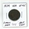 Image 1 : 1834 US Classic Head Half Cent