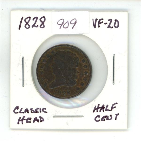 1828 US Classic Head Half Cent