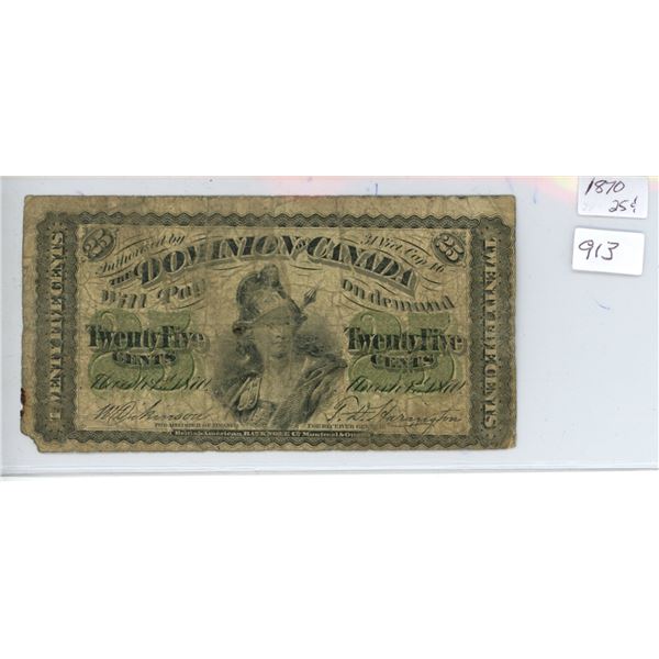 1870 25-Cent Shinplaster