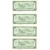 Image 2 : (4) Sequential1954 Canada One Dollar Notes