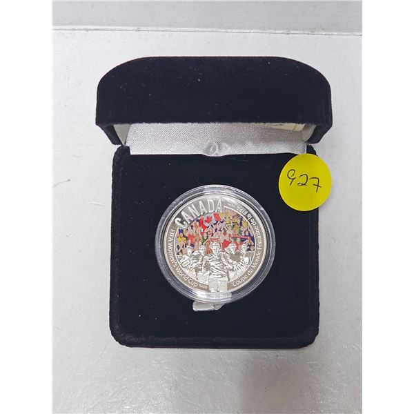 2015 Canada $10 FIFA Women's World Cup Colored Silver Coin