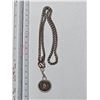 Image 2 : Replica Coin Pendant on Chain, Wooden Box, Clip on Earring