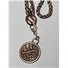 Image 3 : Replica Coin Pendant on Chain, Wooden Box, Clip on Earring