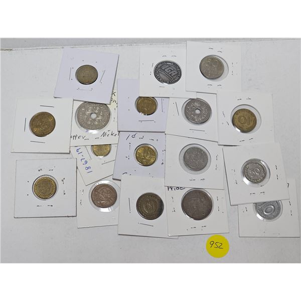 Lot of Assorted Foreign Currency Coins etc.