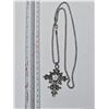 Image 2 : Silver Toned Cross Pendant Necklace