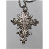 Image 3 : Silver Toned Cross Pendant Necklace