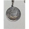 Image 3 : Vintage .925 Sterling Silver Archangel Gabriel Blue Enamel Pendant Necklace