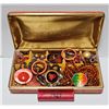 Image 1 : Vintage Costume Jewelry Box Lot with 1967 Canadian Centennial Penny Roll