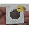 Image 1 : 1871 Prince Edward Island One Cent Coin.