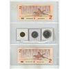 Image 2 : (2) 1986 Canada Two Dollars and 1986 Canada One Dollar and 50 Cents, 1943 Canada 5 Cents.