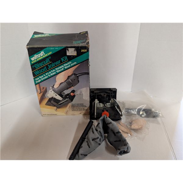 Vintage Wolf craft "Biscuit Wood Joiner Kit W/ original Box