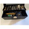 Image 4 : Black Plastic Tool box w/ misc. Tools As Shown