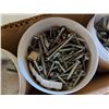 Image 3 : Box full of Nails, Bolts, Nuts , and etc. In Tobacco Tins
