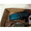 Image 4 : Box of Misc. Tool related Items (Clippers, Skid Shoes, Wheel Locks, etc.)