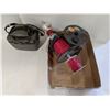 Image 1 : Battery Box w/ battery (box Damaged) W/ Spools of TEW RED, and etc.