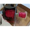 Image 2 : Battery Box w/ battery (box Damaged) W/ Spools of TEW RED, and etc.