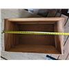 Image 2 : Antique Wood Blue Ribbon Tea Crate 30x18x17.5