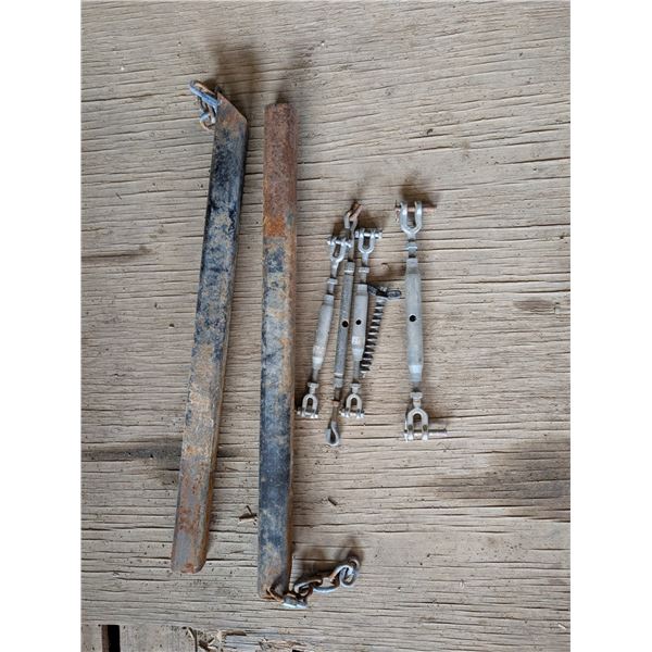 Lot of Jaw amd Jaw and Etc. Metal Pole Like Items