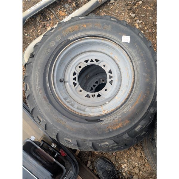 3 atv wheels- tires on rims- 12"