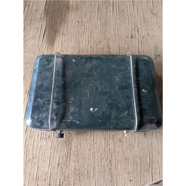 Portable propane cookstove- missing grill and one control knob- untested