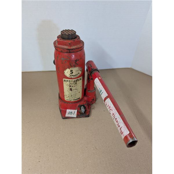 VEREN Hydraulic Jack, 5 ton capacity.