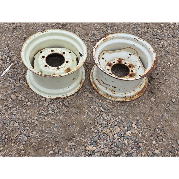 2- 15" implement rims- very good