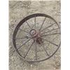 Image 2 : 2 antique wagon wheels