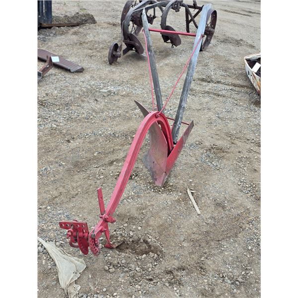 Single bottom walking plow- red