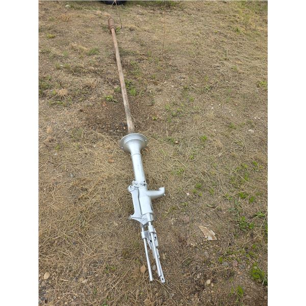 Antique well pump with foot valve