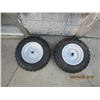 Image 4 : 2 Tires with Steel Rims Lots of Thread