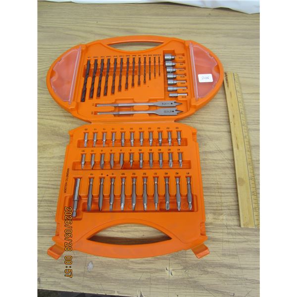 New Black and Decker Bit Set , Drill Bits , Screw Driver Bits , Nut Remover Bits Ect.