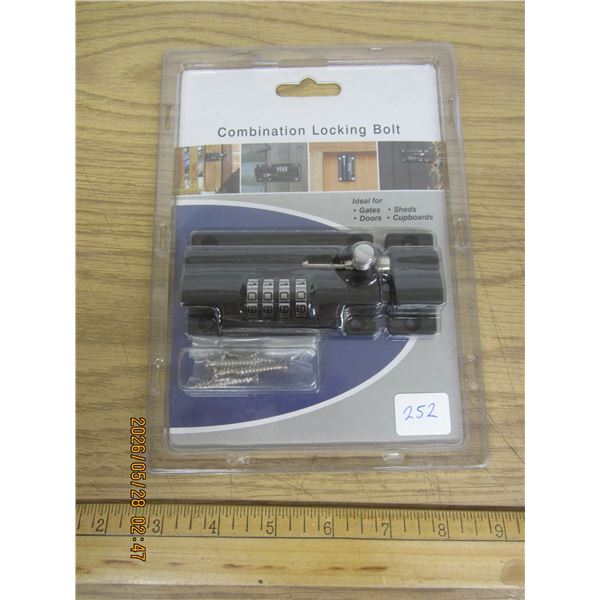 New in Package Combination Locking Bolt Great for Gates Doors Ect.