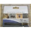 Image 2 : New in Package Combination Locking Bolt Great for Gates Doors Ect.