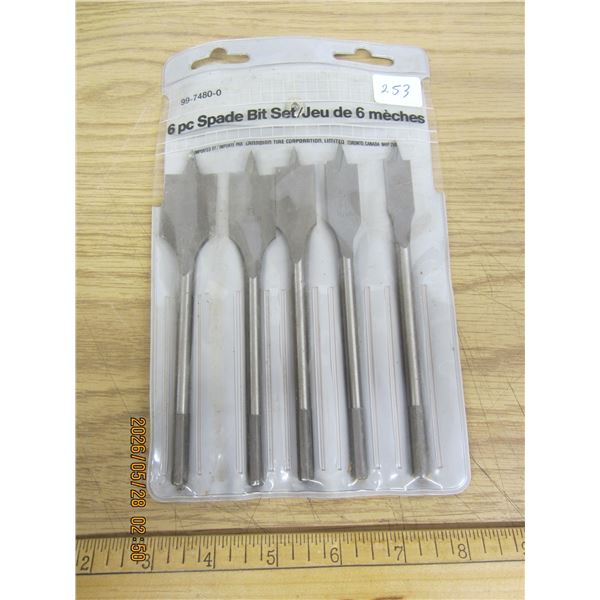 Spade Drill Bit Set with Case