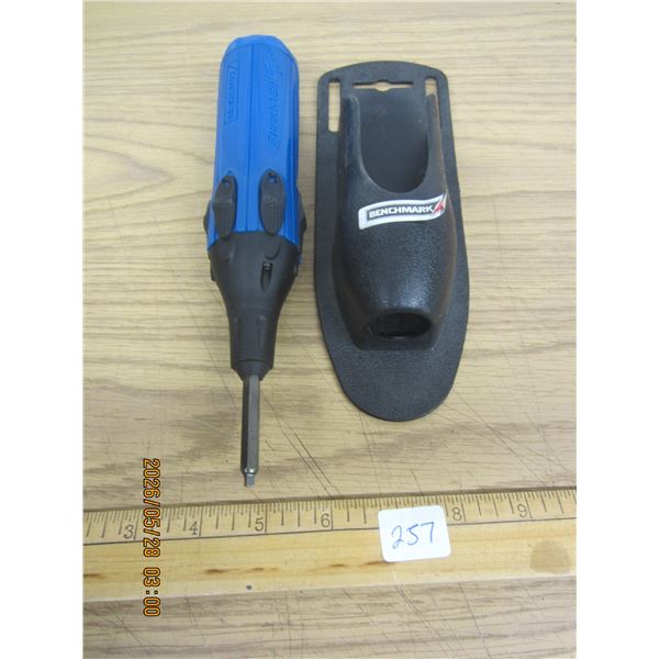 Benchmark Multi Bit Screwdriver with Case Like New Condition