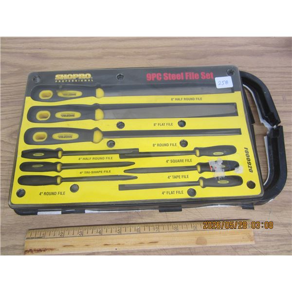 New in Package Shop Pro 9 Piece File Set