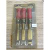 Image 1 : Set of 3 Husky Wood Chisel in Package