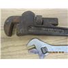 Image 2 : Pipe Wrench and a Adjustable Wrench