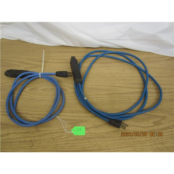 2 Block Heater Electrical Extension Cords in Good Condition