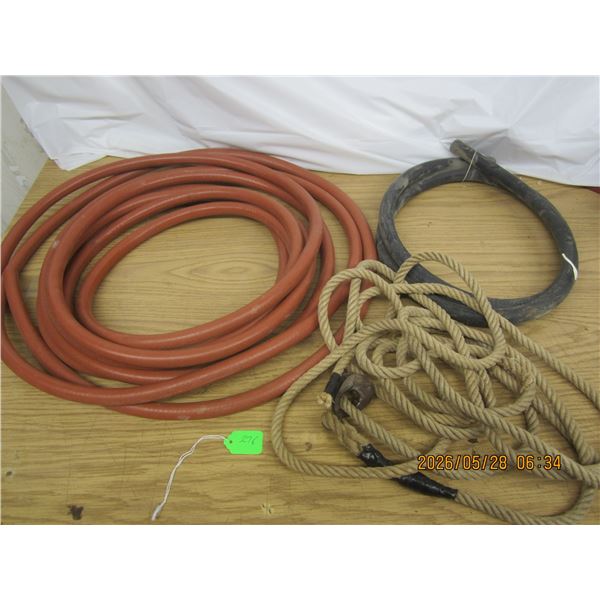 Lot of Rope , Air Hose and Water Hose