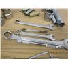 Image 5 : Hand Tool Lot Battery Cleaners ,Sockets, Wrenches Tire Gauge