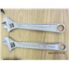 Image 3 : Lot of Adjustable Wrenches , Pipe Wrench , Pry Bar
