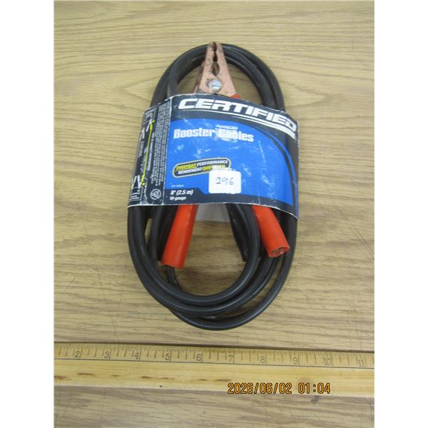 8 Foot 10 Gauge Set of Booster Cables