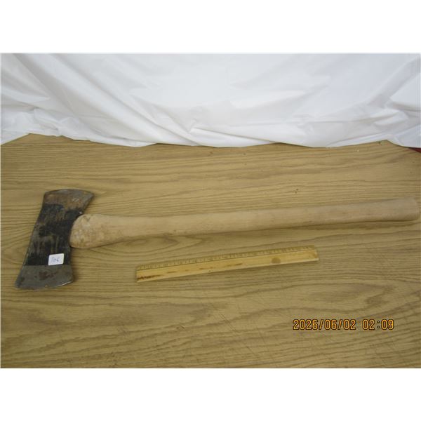 Double Headed Axe Wood Handle 27 Inches Long