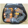Image 7 : Ridgid  Drill Kit New Condition Charger , Drill ,Angle Drill ,Flash Light Ect.