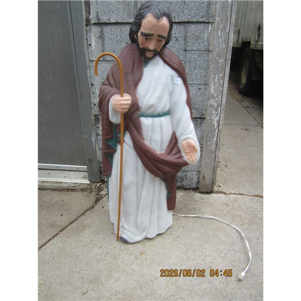 Joseph Jesus Father Light Up Blow Mold Statue