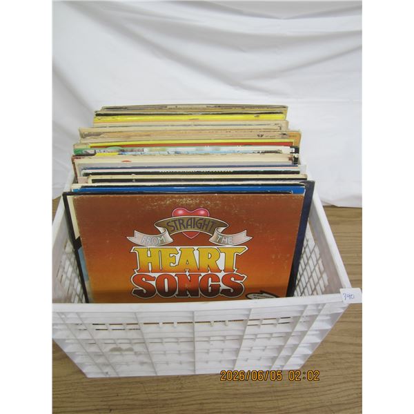 Box Lot of LP Records